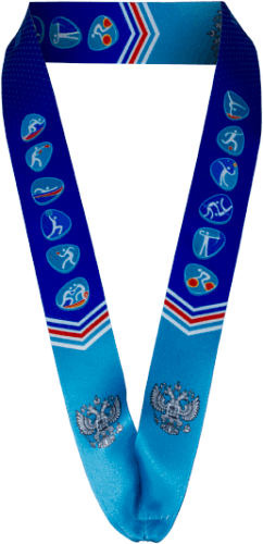 Лента LNC20-10 Спорт символика Синий Карабин